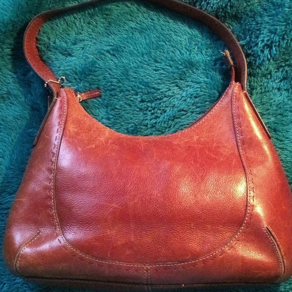 Fossil purse leather zip top